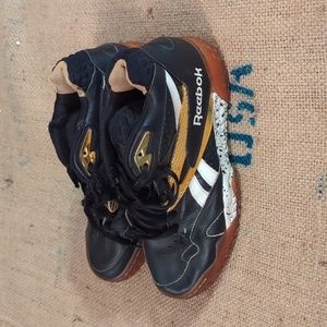 REEBOK Scrimmage Mid  Black/Gold  Mens Size 10